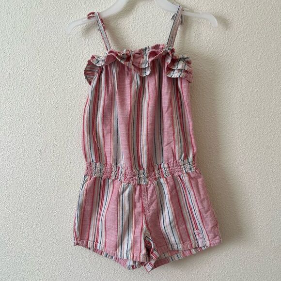 Levi’s Kids Strap striped summer romper 6x - Picture 1 of 6